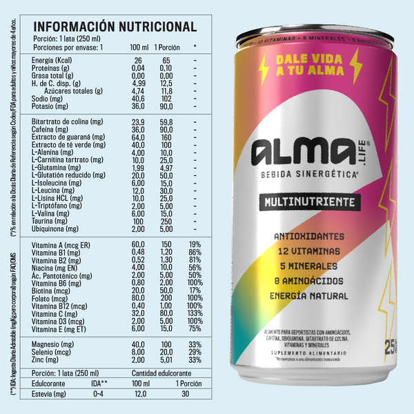 Alma.life® | Pack Minorista | 60 Latas de Bienestar Funcional